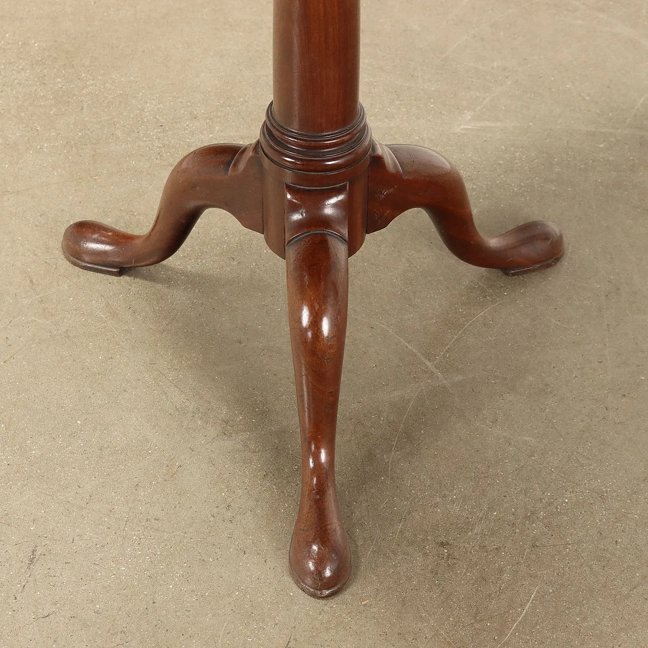 Wooden lectern table with lamp holder, 19th century 7