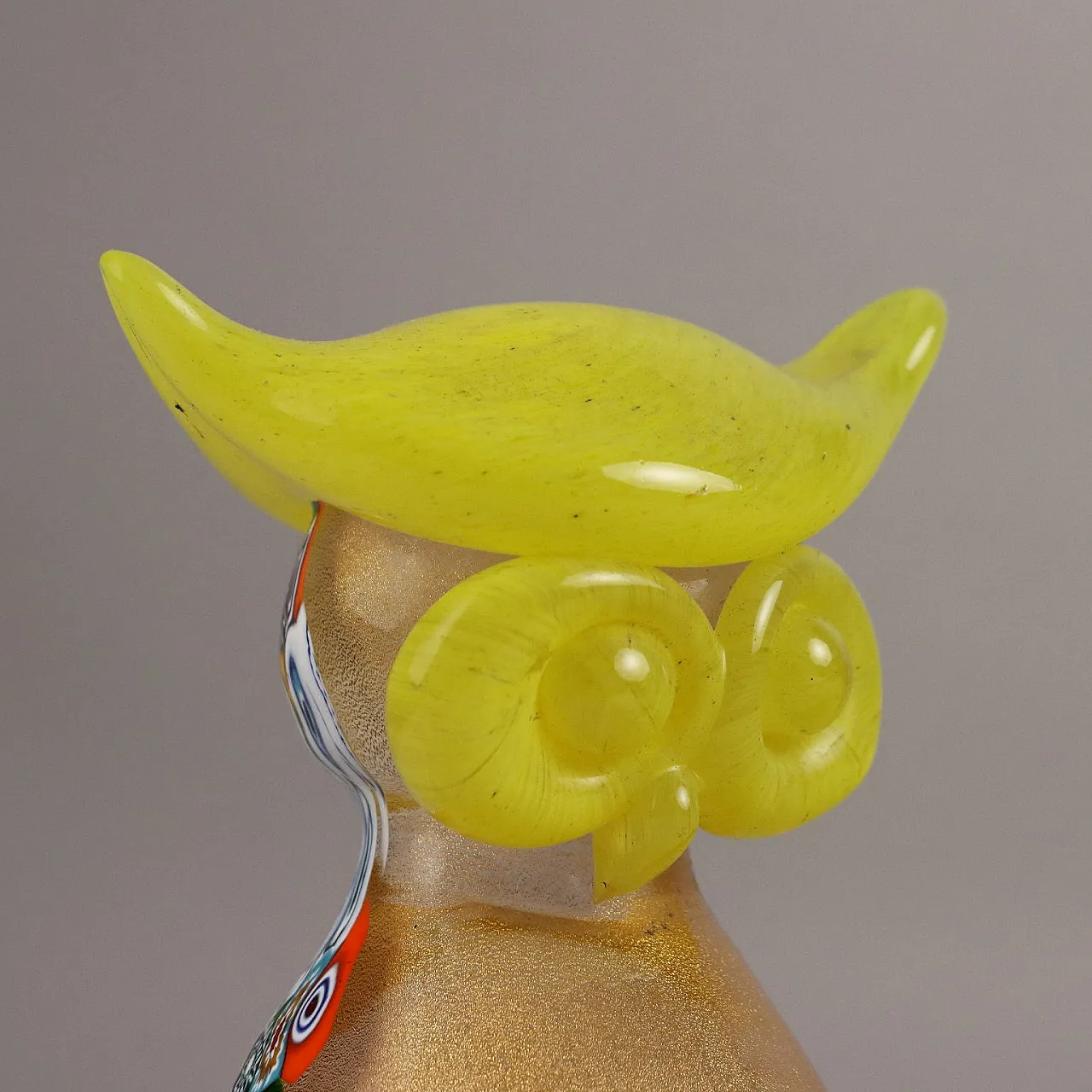 Gufo in vetro di Murano di Gambaro e Poggi, fine '900 3