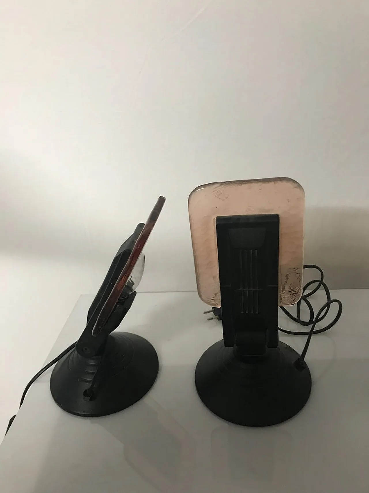 Coppia lampade da tavolo in vetro di Murano di MZeta,, anni '70 9