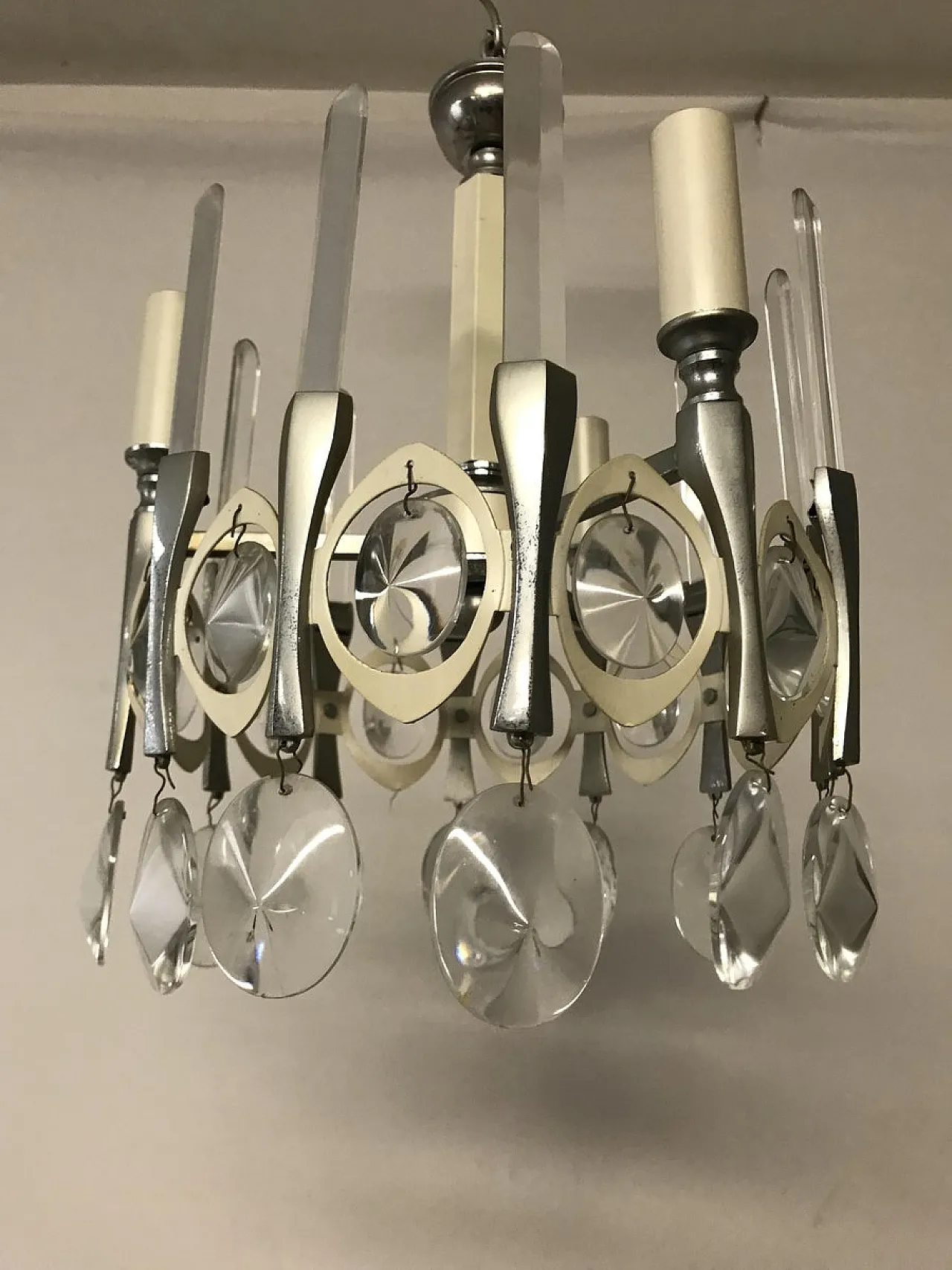 Mid-Century chandelier by Gaetano Sciolari, Italy 3