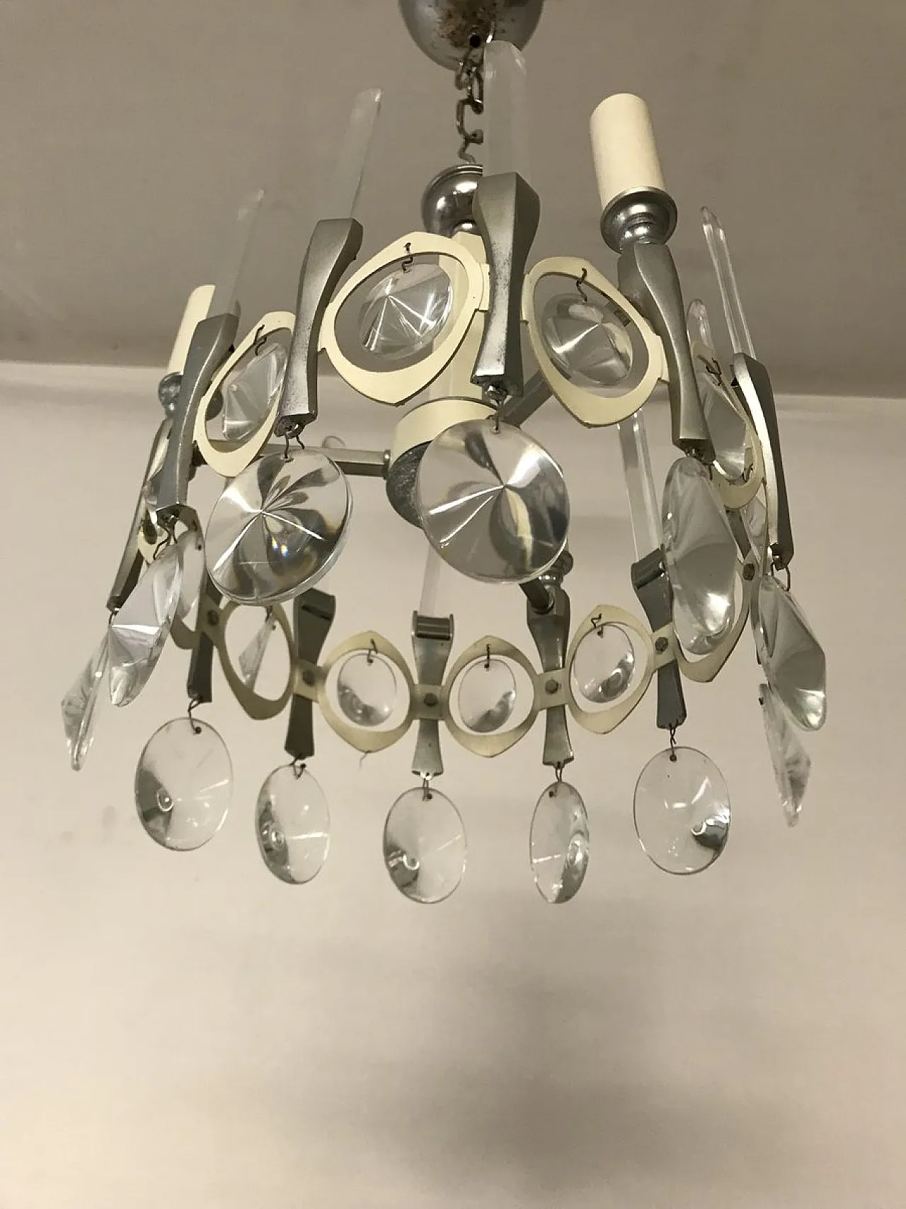 Mid-Century chandelier by Gaetano Sciolari, Italy 8