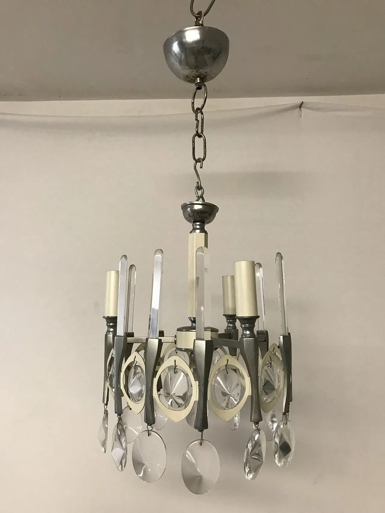 Mid-Century chandelier by Gaetano Sciolari, Italy 9