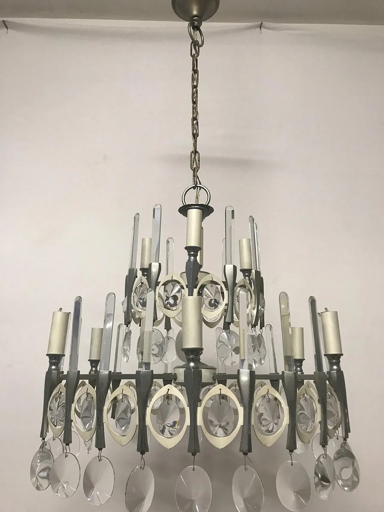 Lampadario di Gaetano Sciolari, anni '70 2