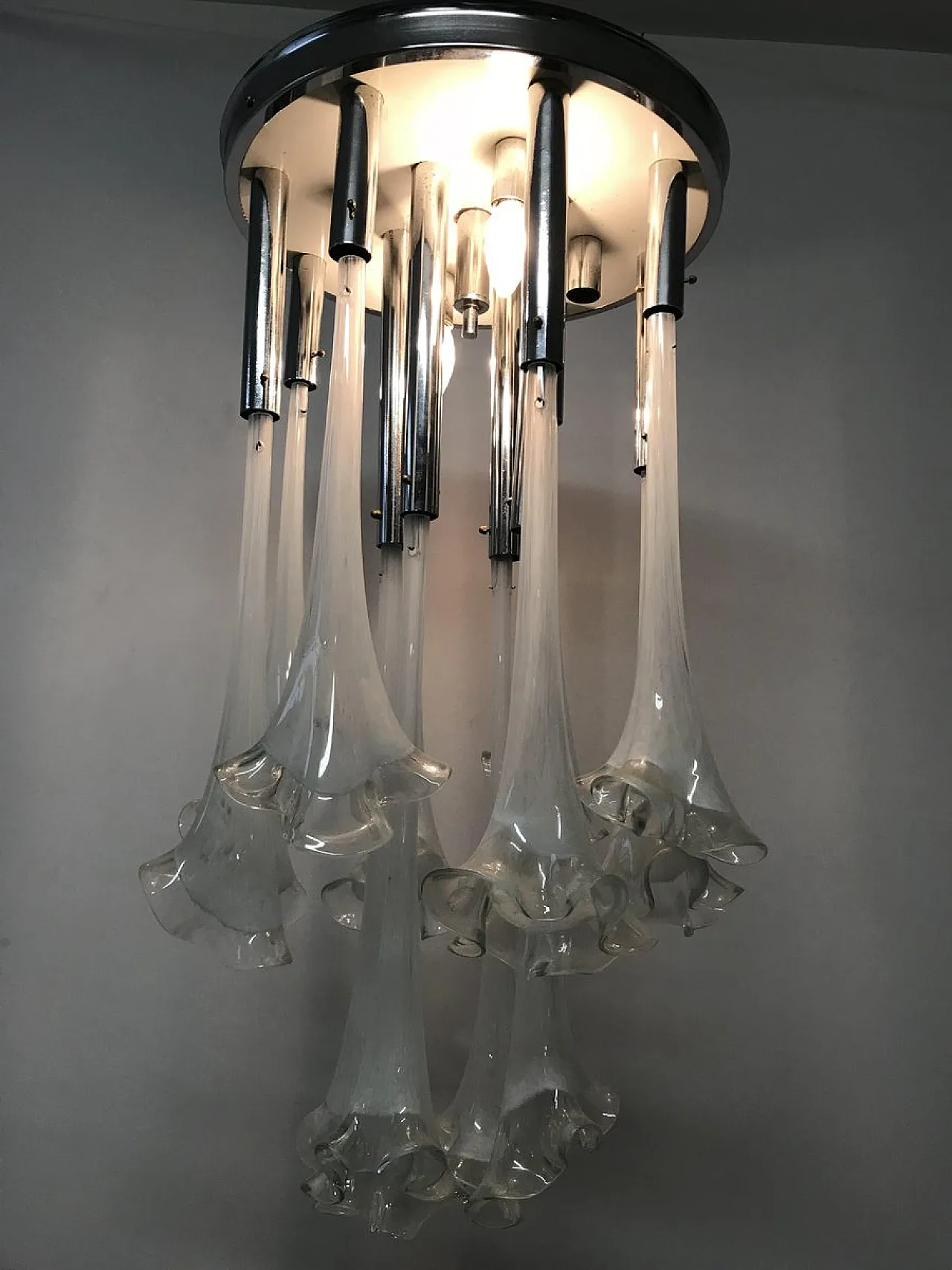 Mid-Century Murano glass pendant lamp 2