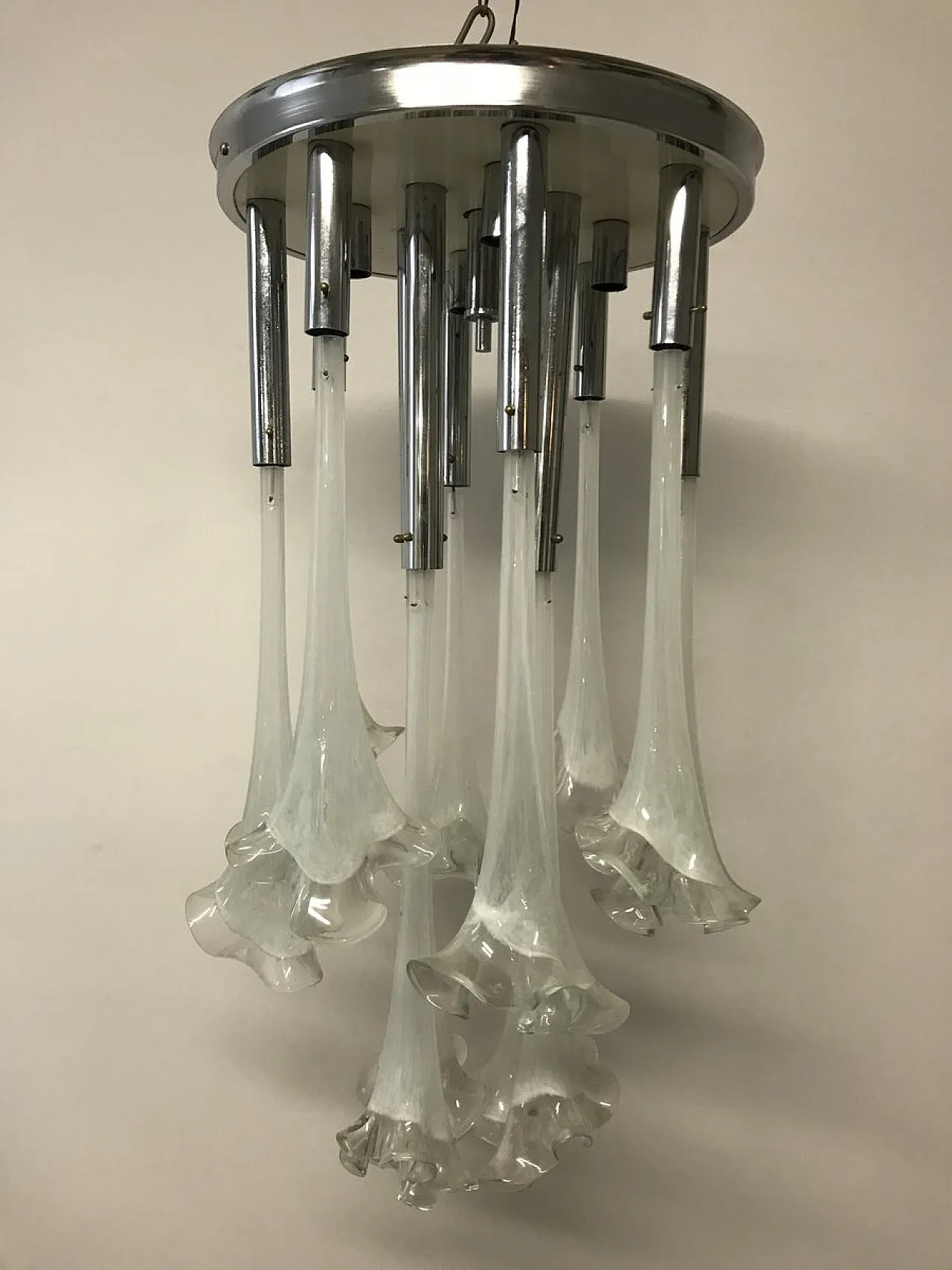Mid-Century Murano glass pendant lamp 4