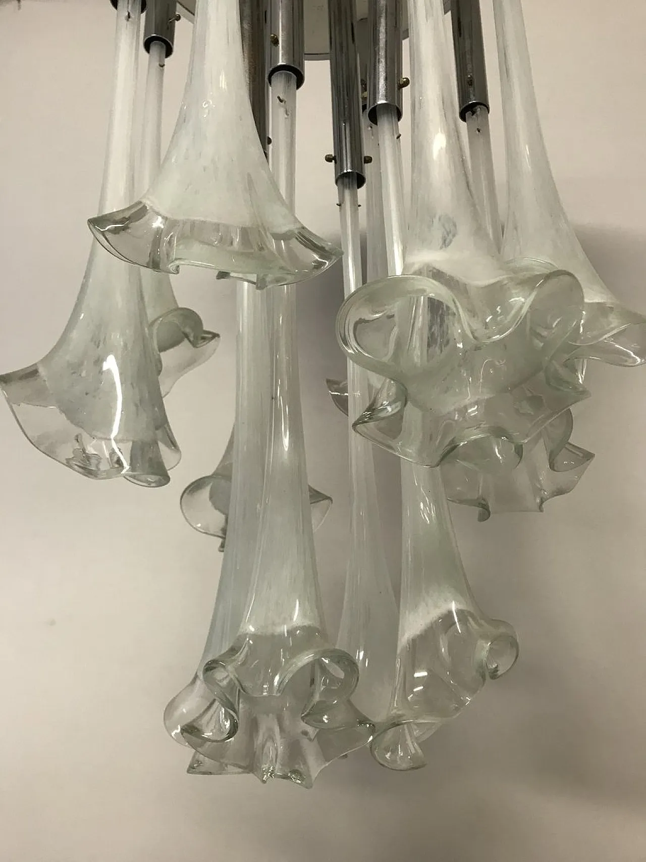 Mid-Century Murano glass pendant lamp 8