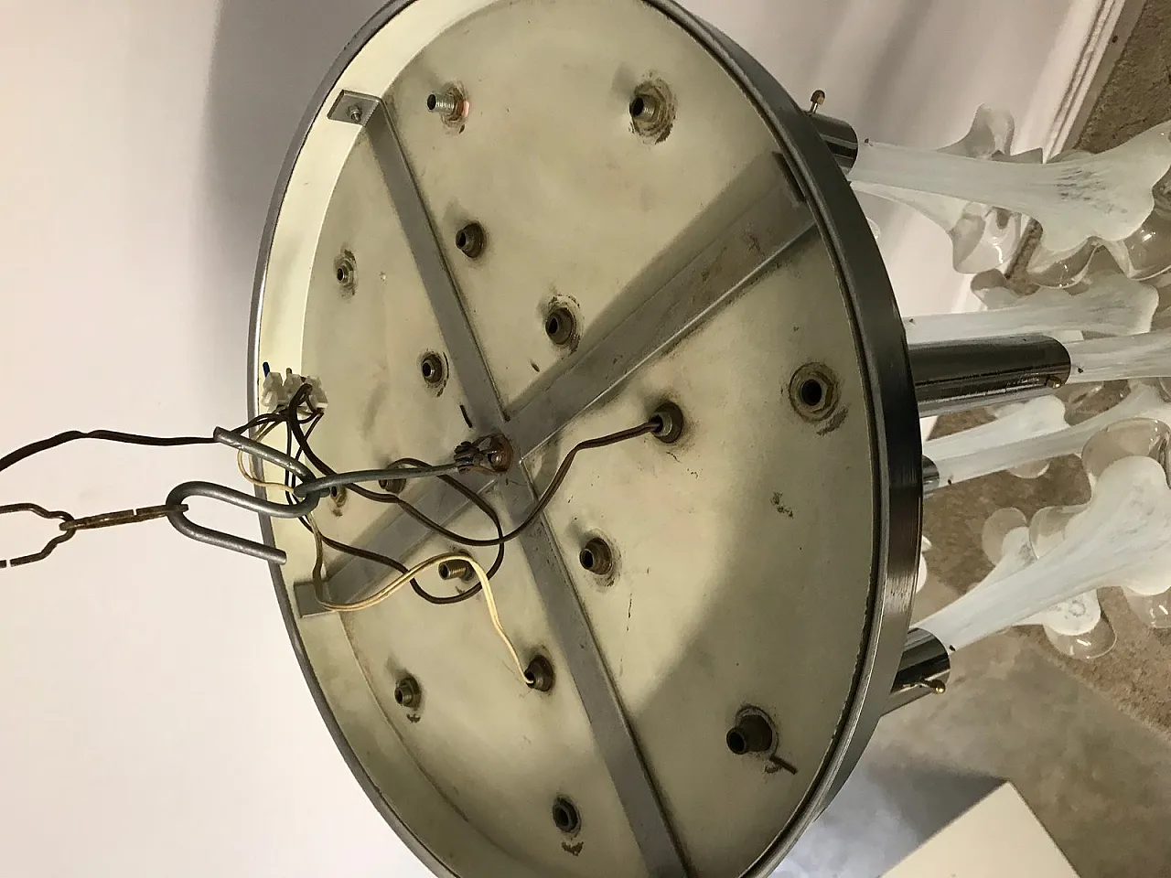 Mid-Century Murano glass pendant lamp 9