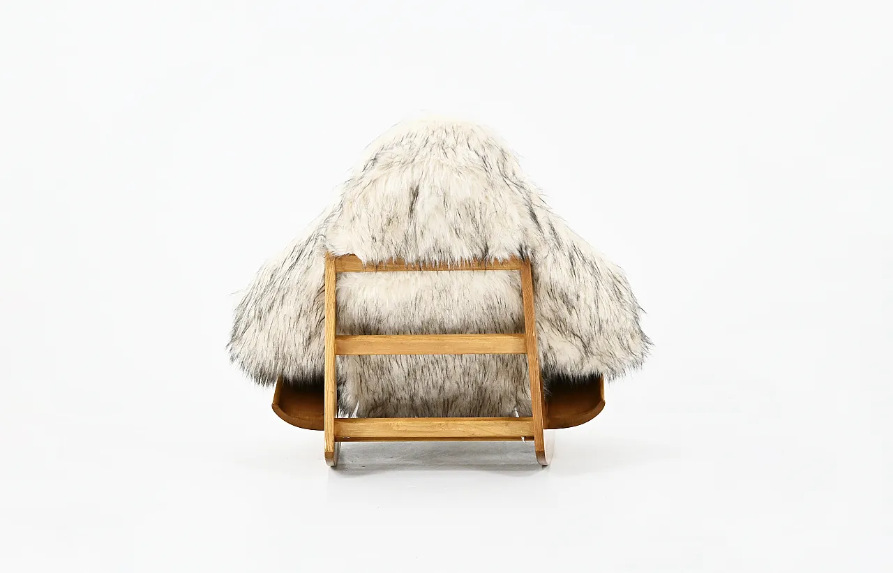 Sedia a dondolo "Yeti" di Mario Scheichenbauer per Elam, anni '60 5