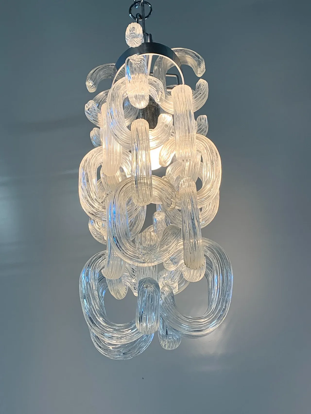 Lampadario Murano C-Module attribuito ad Aureliano Toso, '900 2