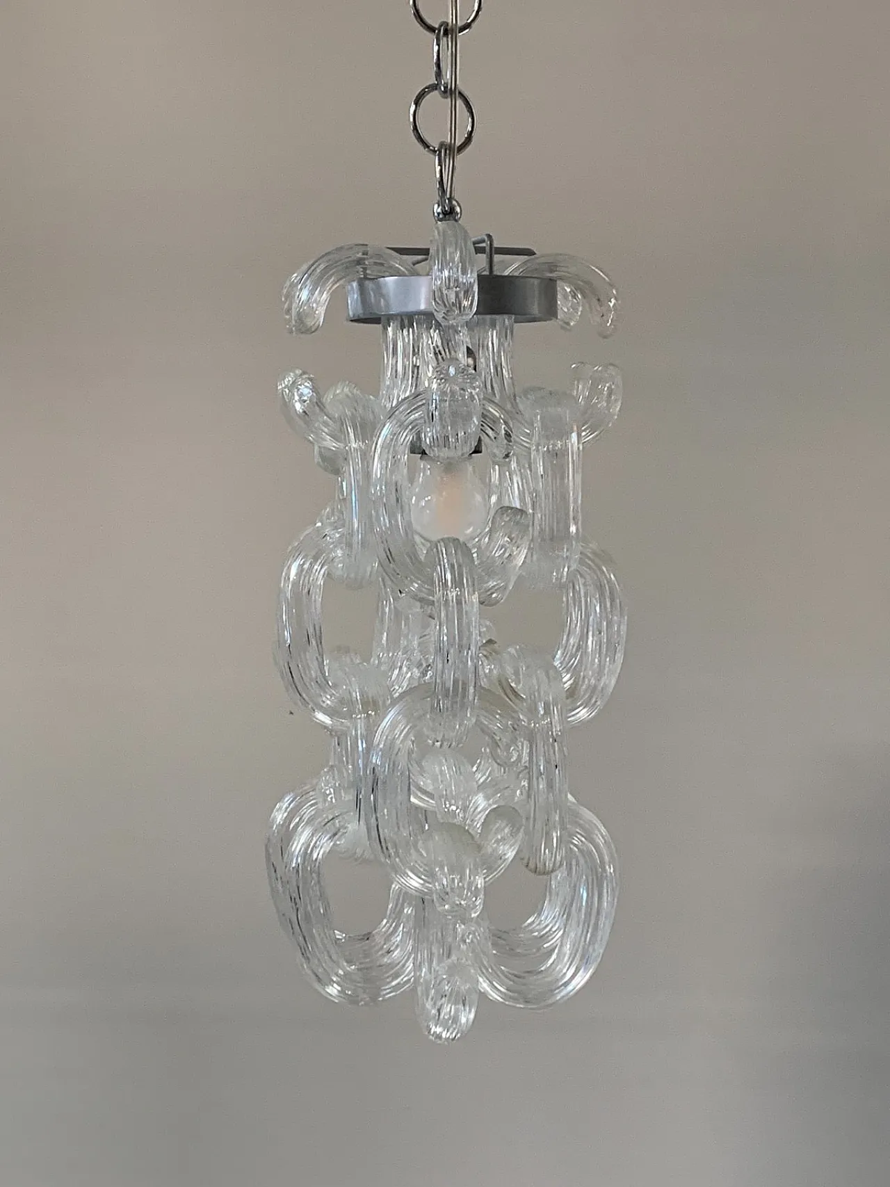 Lampadario Murano C-Module attribuito ad Aureliano Toso, '900 4