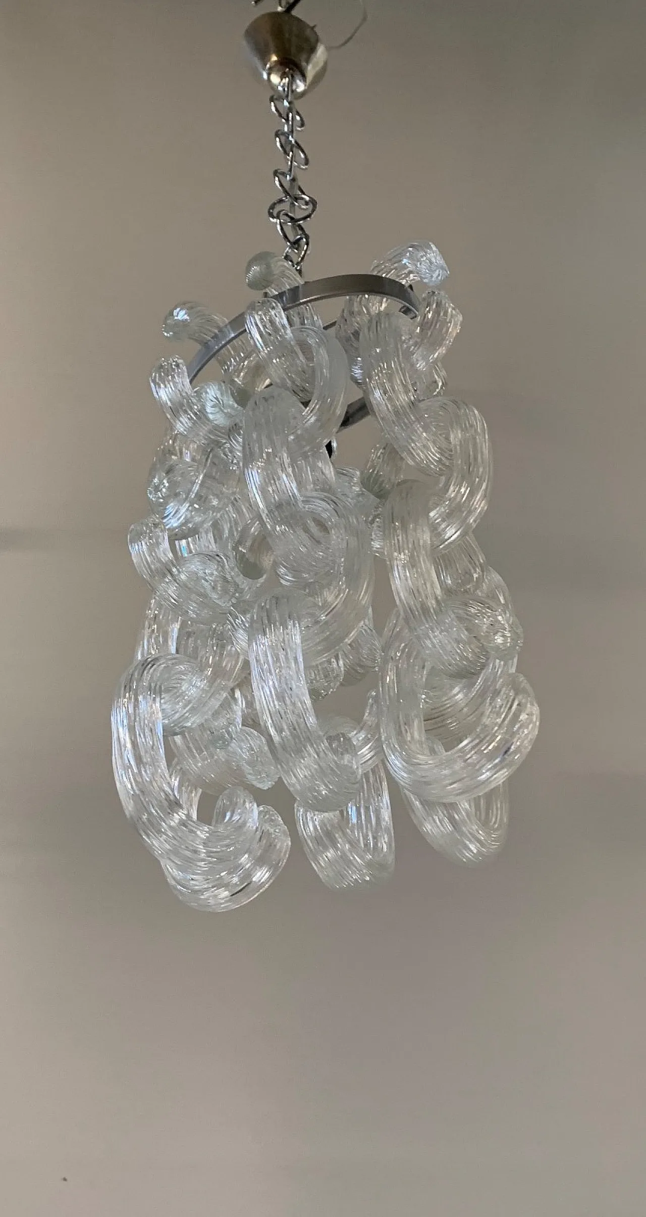 Lampadario Murano C-Module attribuito ad Aureliano Toso, '900 7