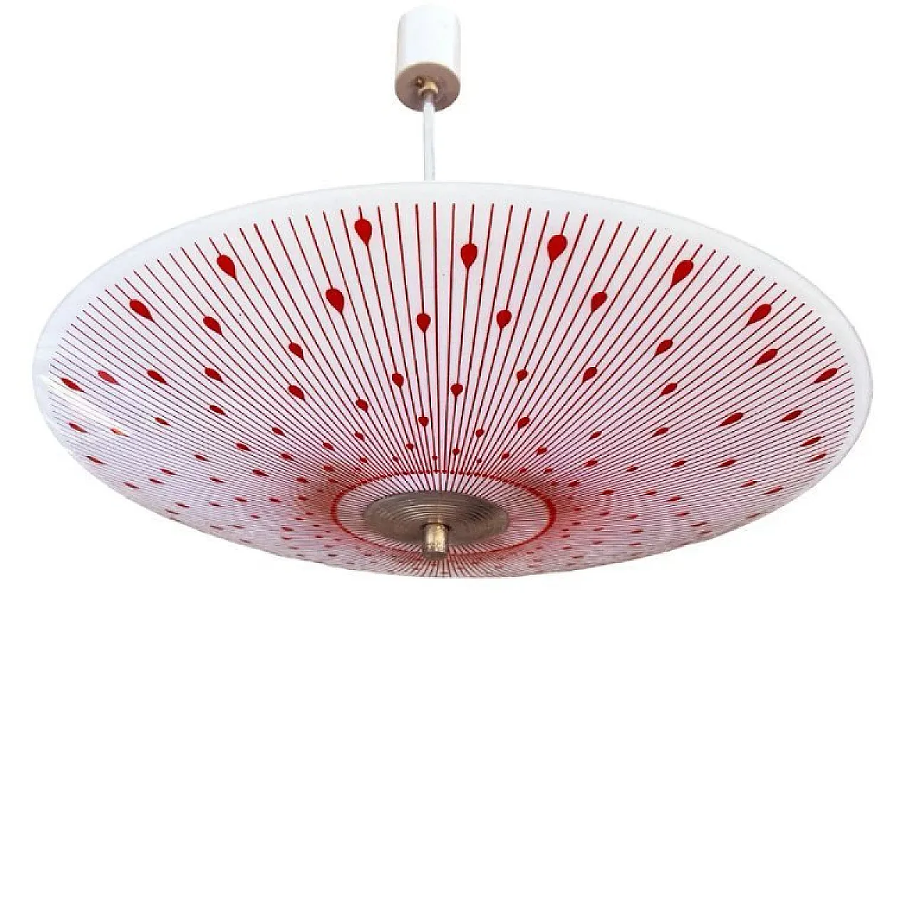 Lampada da soffitto a ombrello Napako, fine '900 6