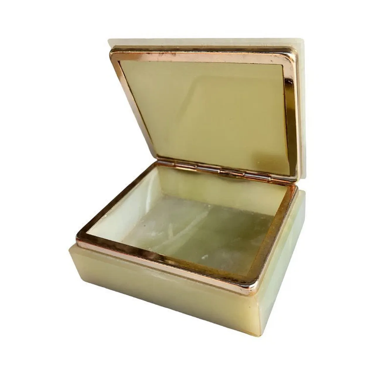 Onyx box handcrafted, 1970s 2