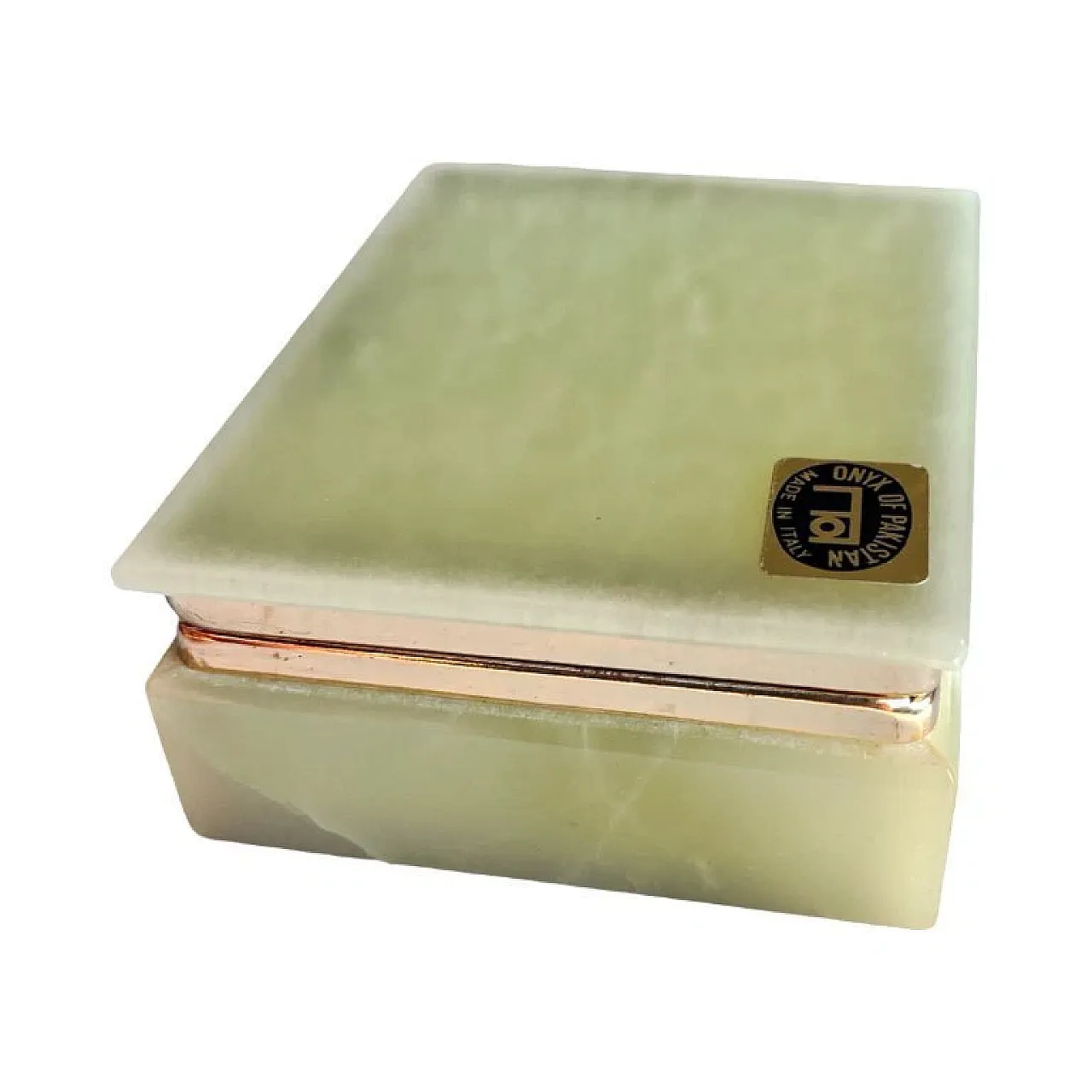 Onyx box handcrafted, 1970s 4