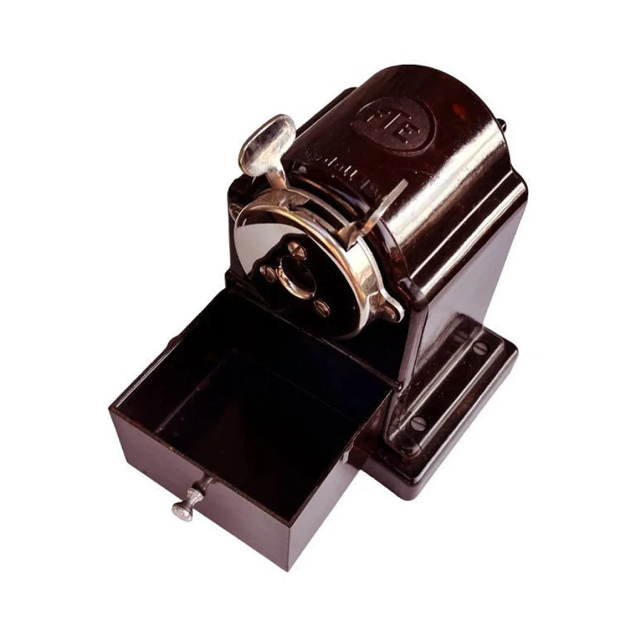 Temperamatite da tavolo in metallo cromato, anni '30 3