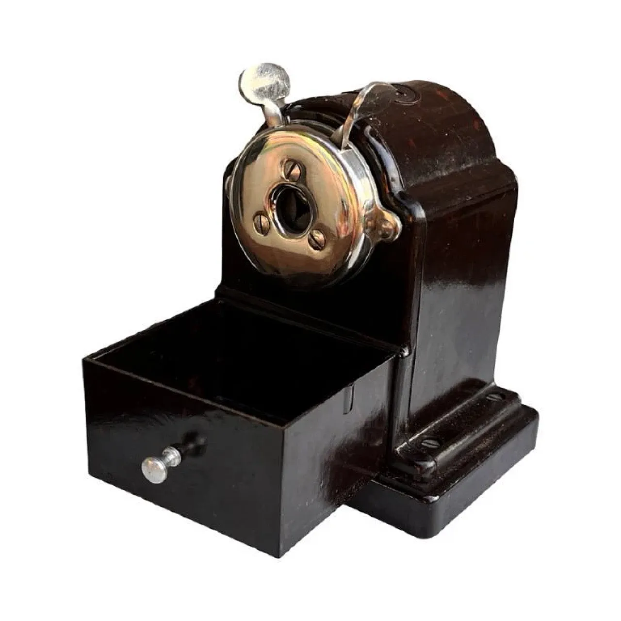 Temperamatite da tavolo in metallo cromato, anni '30 4