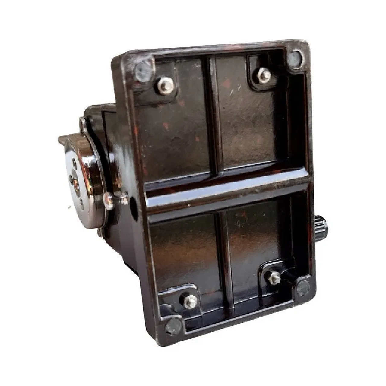 Temperamatite da tavolo in metallo cromato, anni '30 5