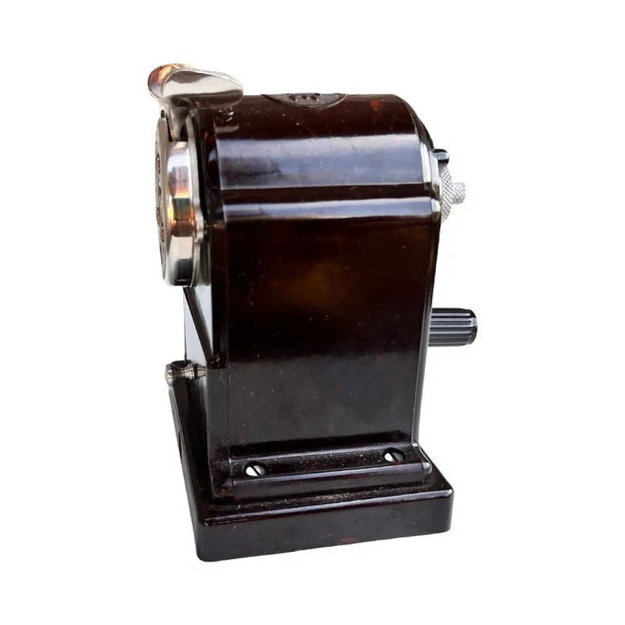 Temperamatite da tavolo in metallo cromato, anni '30 6