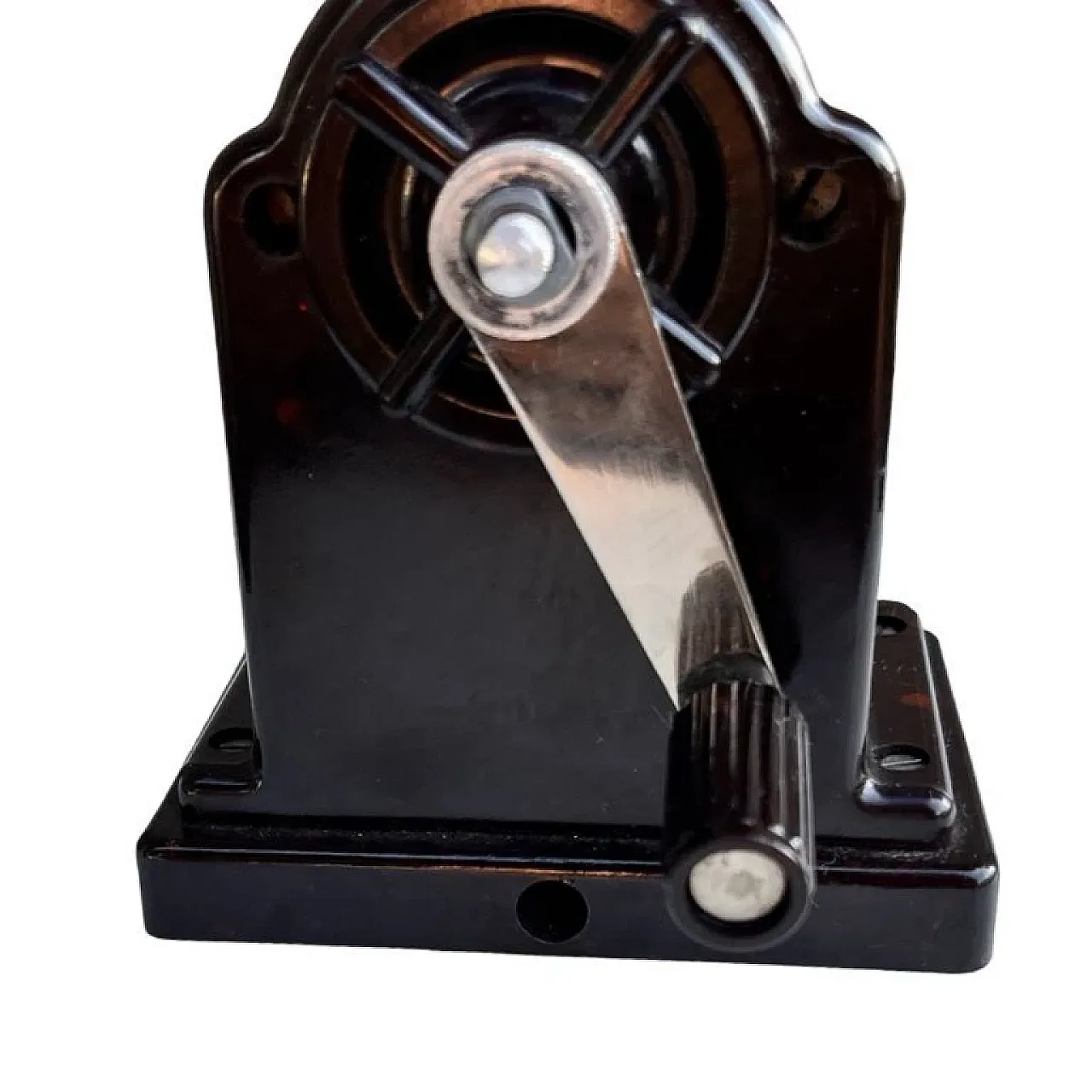 Temperamatite da tavolo in metallo cromato, anni '30 8