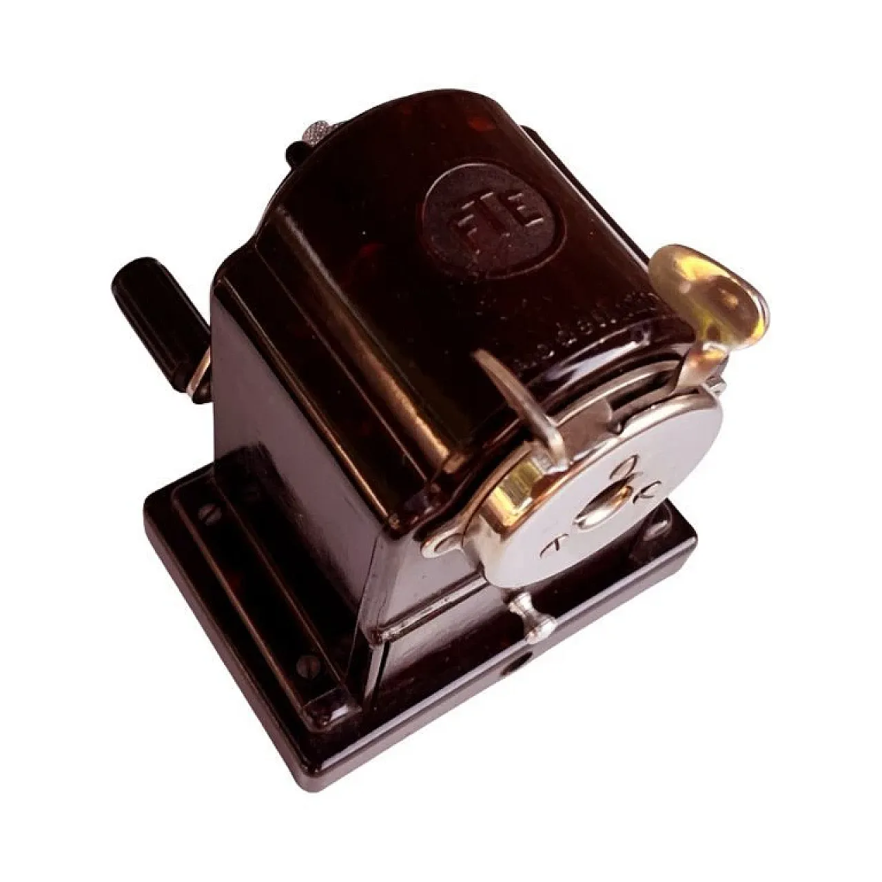 Temperamatite da tavolo in metallo cromato, anni '30 10