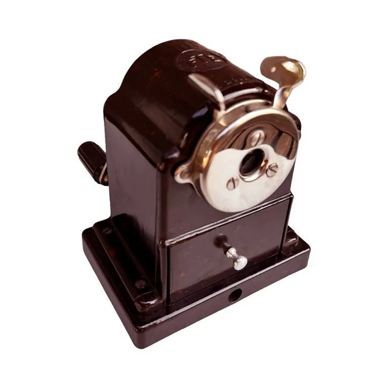 Temperamatite da tavolo in metallo cromato, anni '30 11