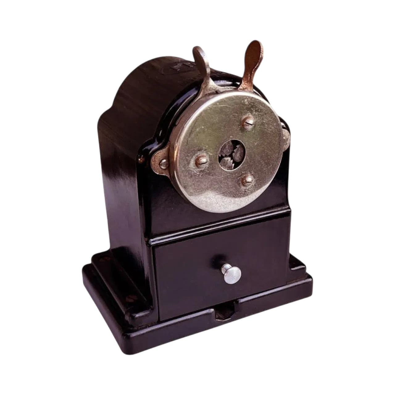 Temperamatite da tavolo in metallo cromato, anni '30 12