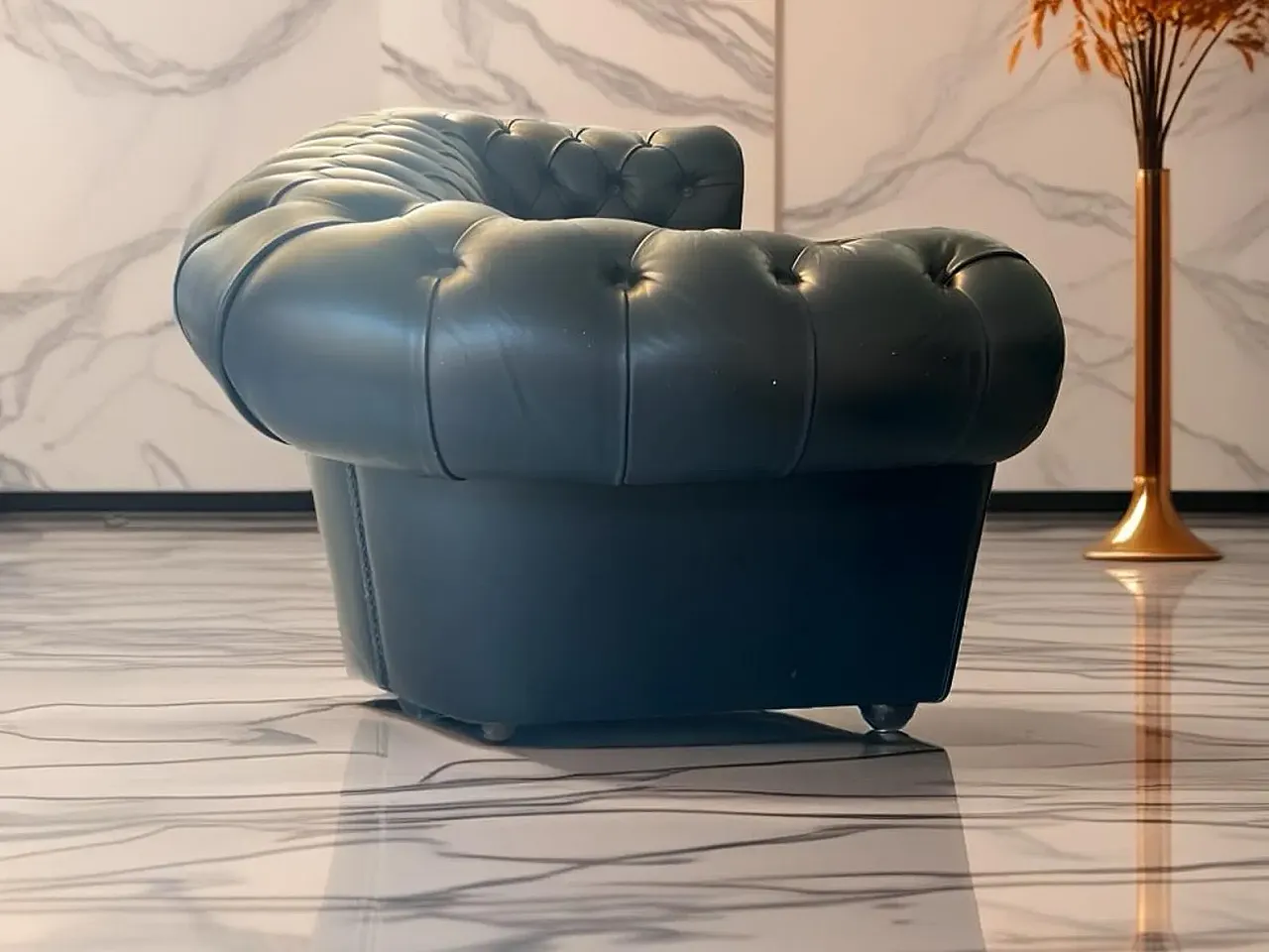 Chester model 2-seater sofa by Poltrona Frau, 1990s 3