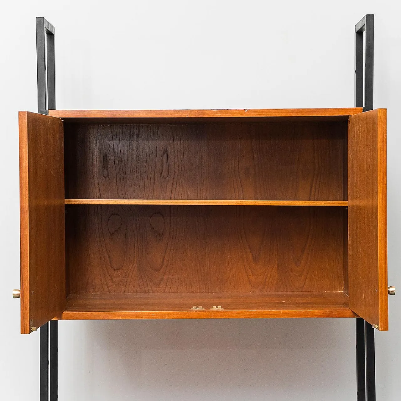 AV bookcase Teak and metal furnishings, 1960s 7