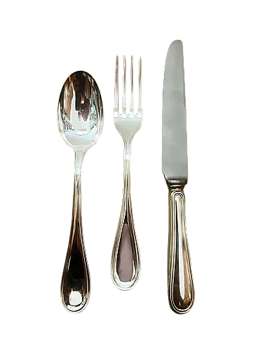 Cutlery set for 12 people in 800 silver, 1990s