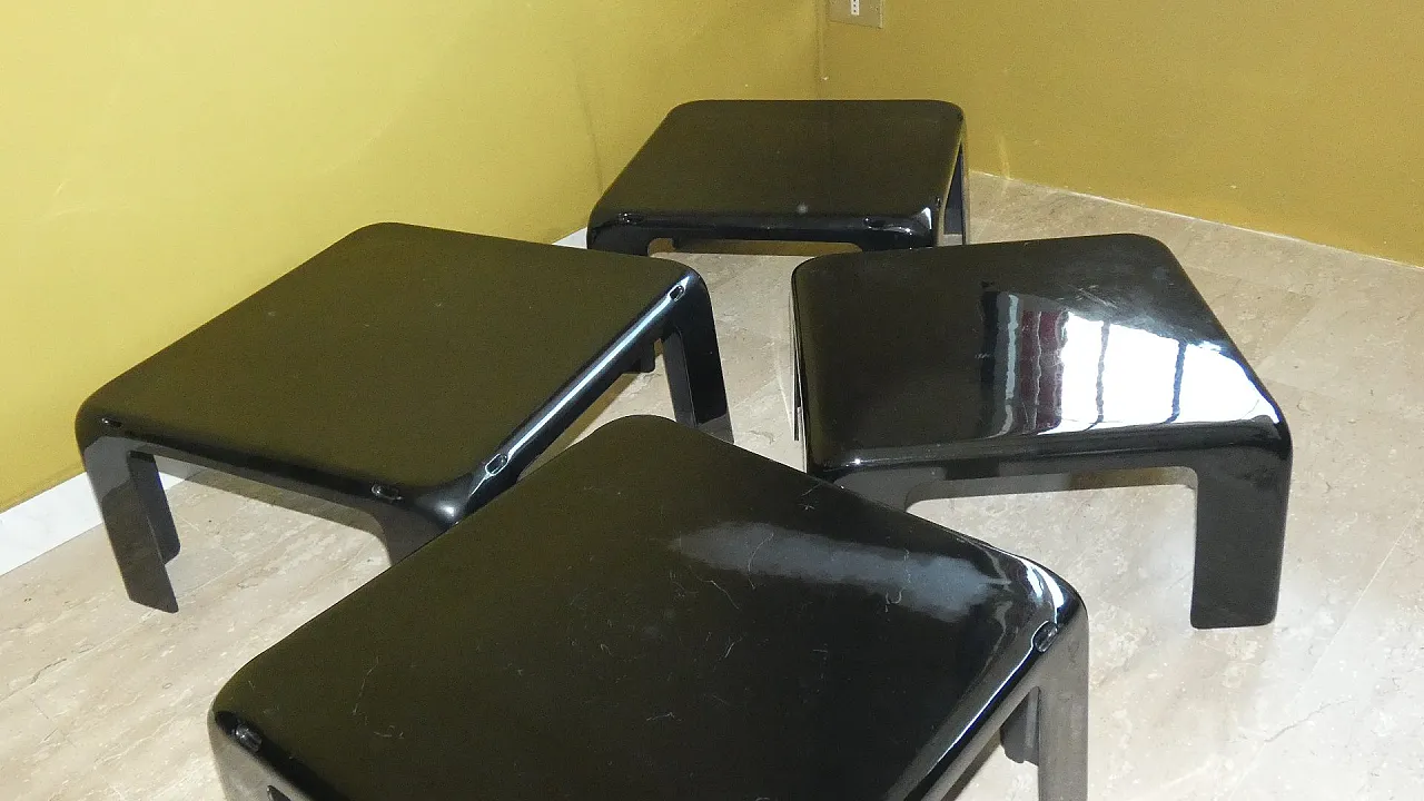 4Tavoli impilabili Quattro Gatti di Mario Bellini per C&B Italia, 1967 14