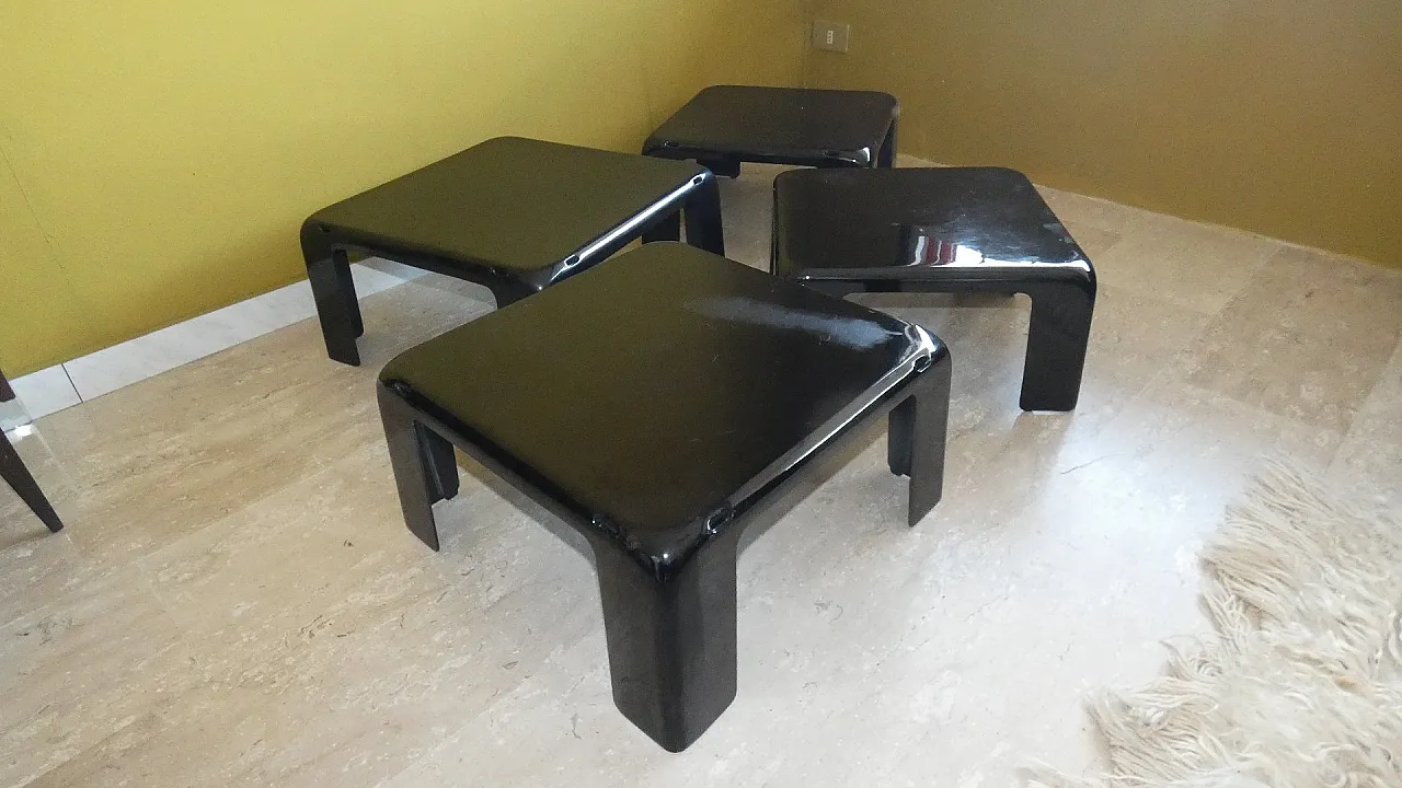 4Tavoli impilabili Quattro Gatti di Mario Bellini per C&B Italia, 1967 18