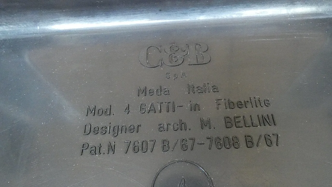 4Tavoli impilabili Quattro Gatti di Mario Bellini per C&B Italia, 1967 19