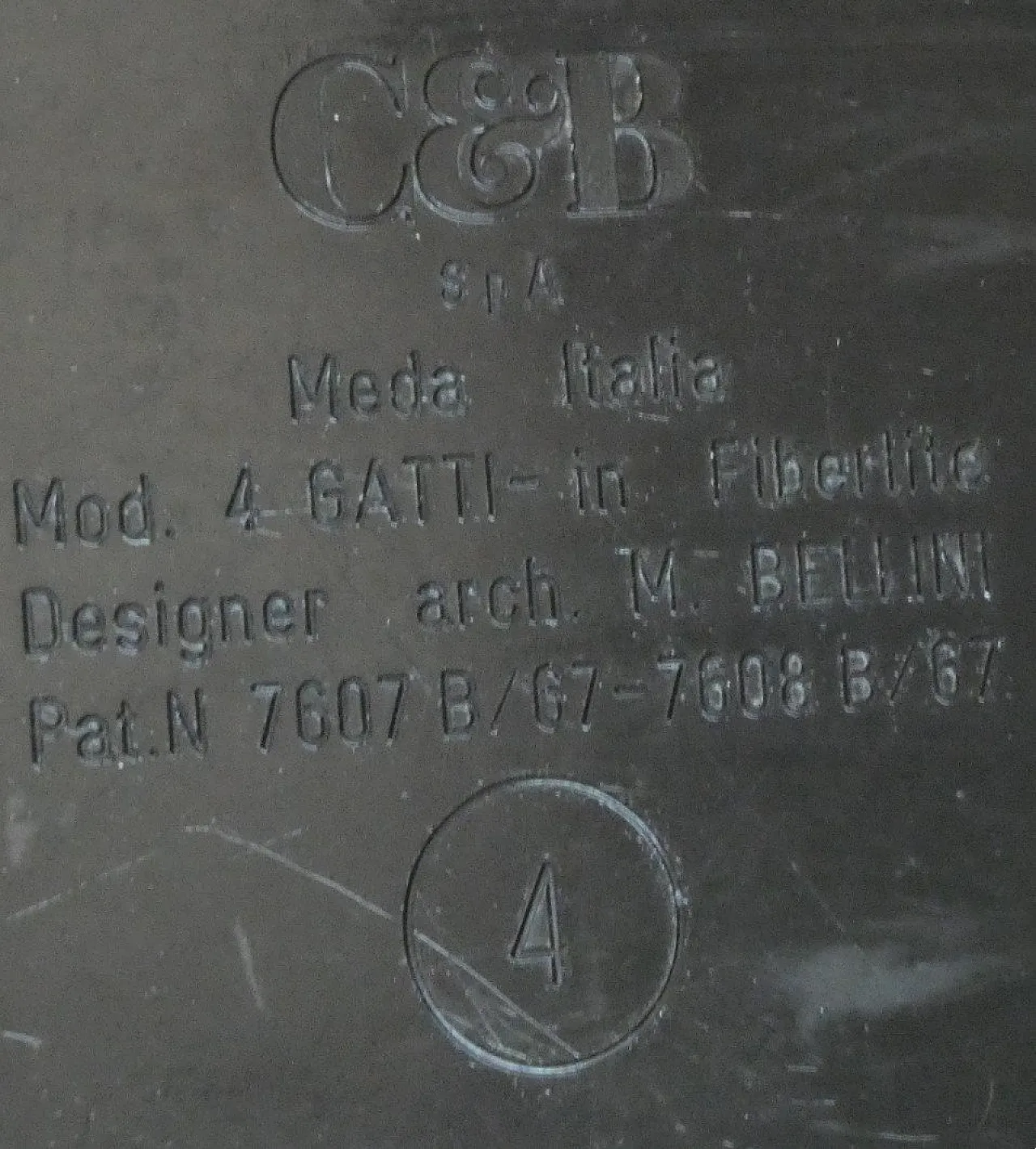 4Tavoli impilabili Quattro Gatti di Mario Bellini per C&B Italia, 1967 20