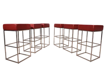 6 sgabelli da bar De Sede DS 218/55 di Paolo Piva, anni 2000