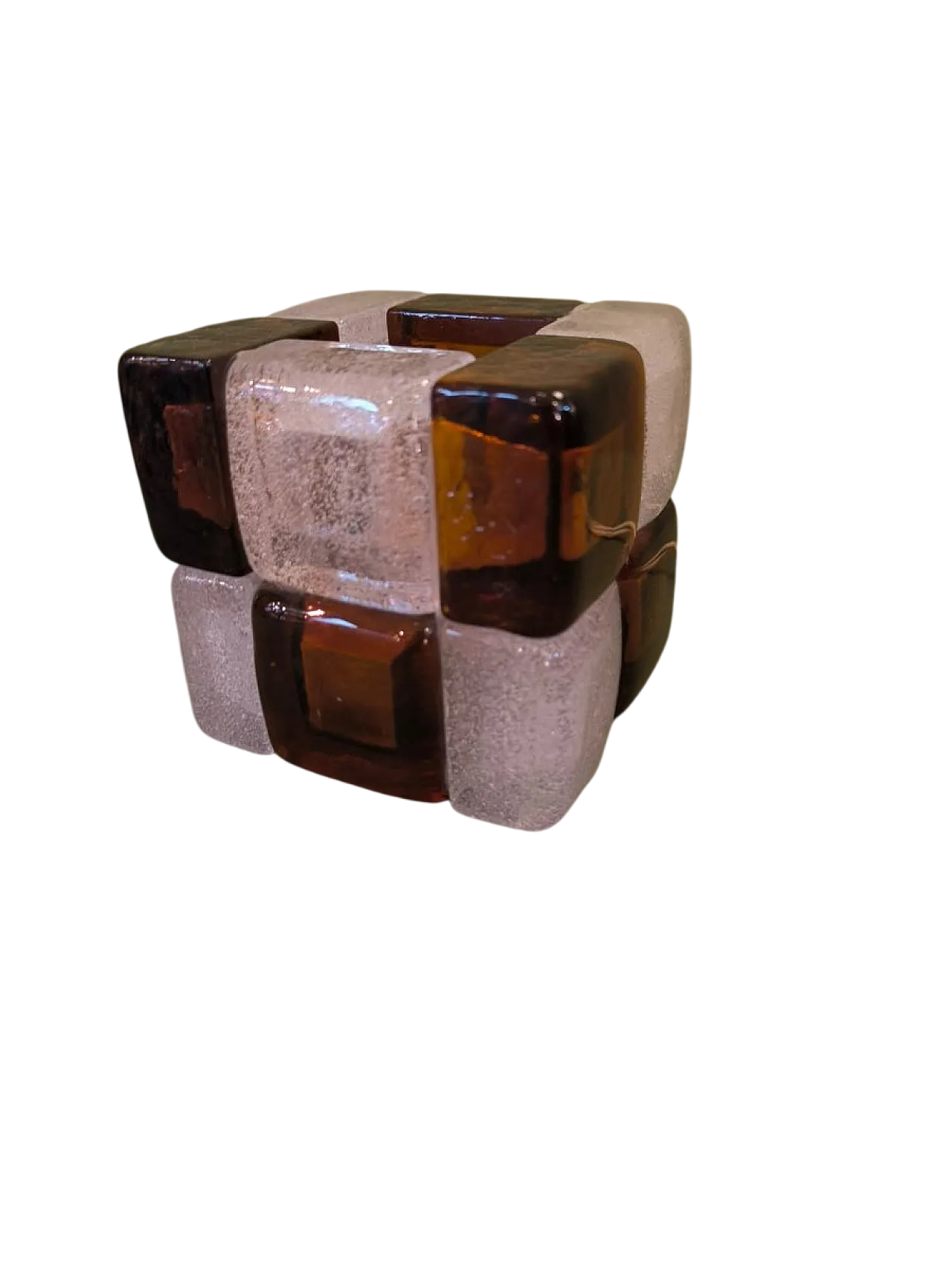 Lampada da tavolo cubo di Poliarte, anni '70 7