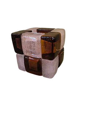 Cube table lamp by Poliarte, 1970s