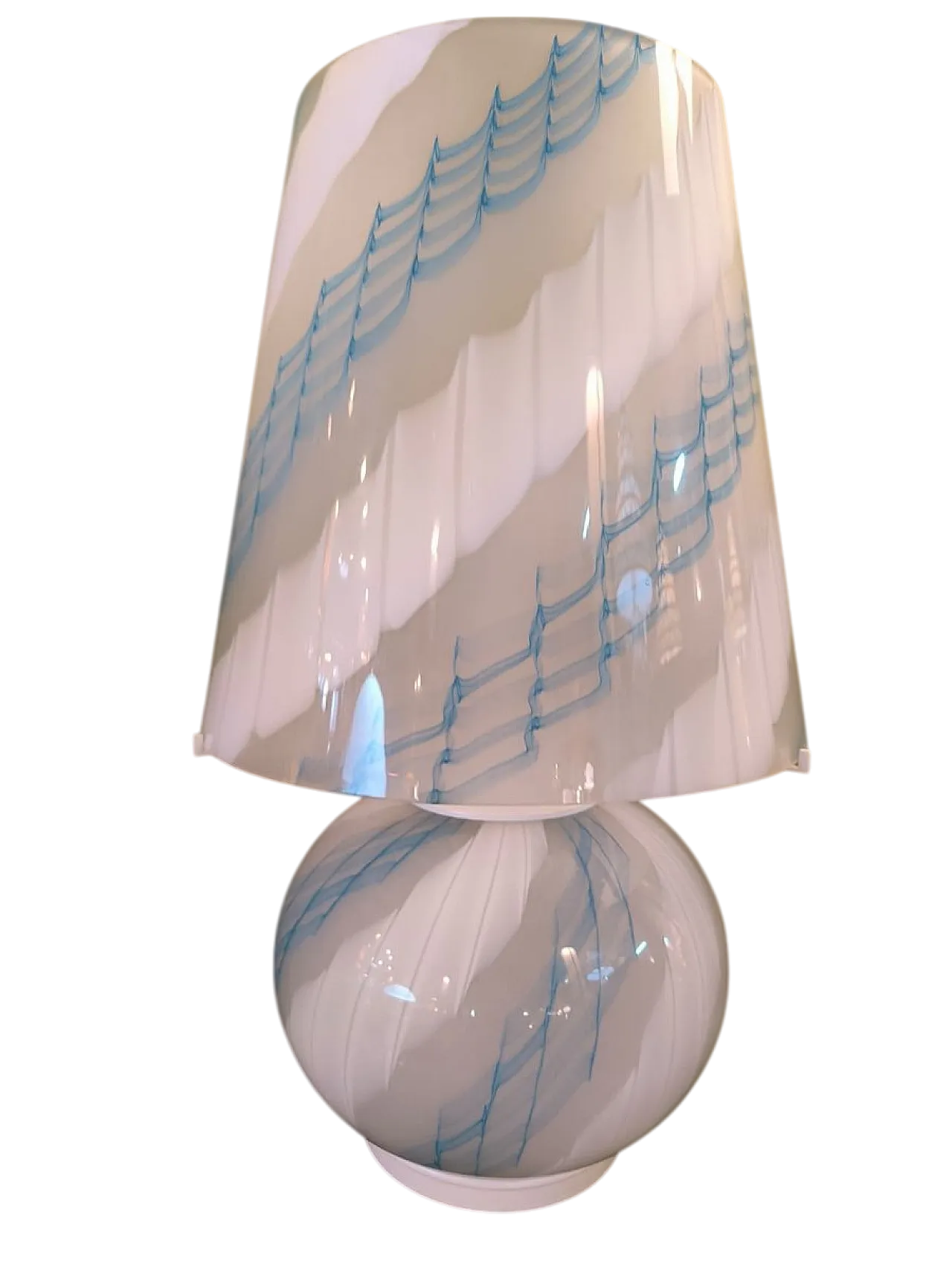 Lampada da tavolo in vetro di Murano, anni '70 8