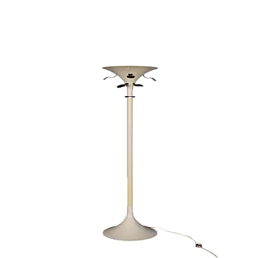 Lampada da terra con appendiabiti in plastica e metallo, '900