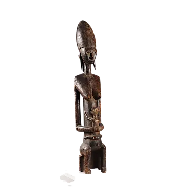 Scultura in legno raffigurante una madre, '900