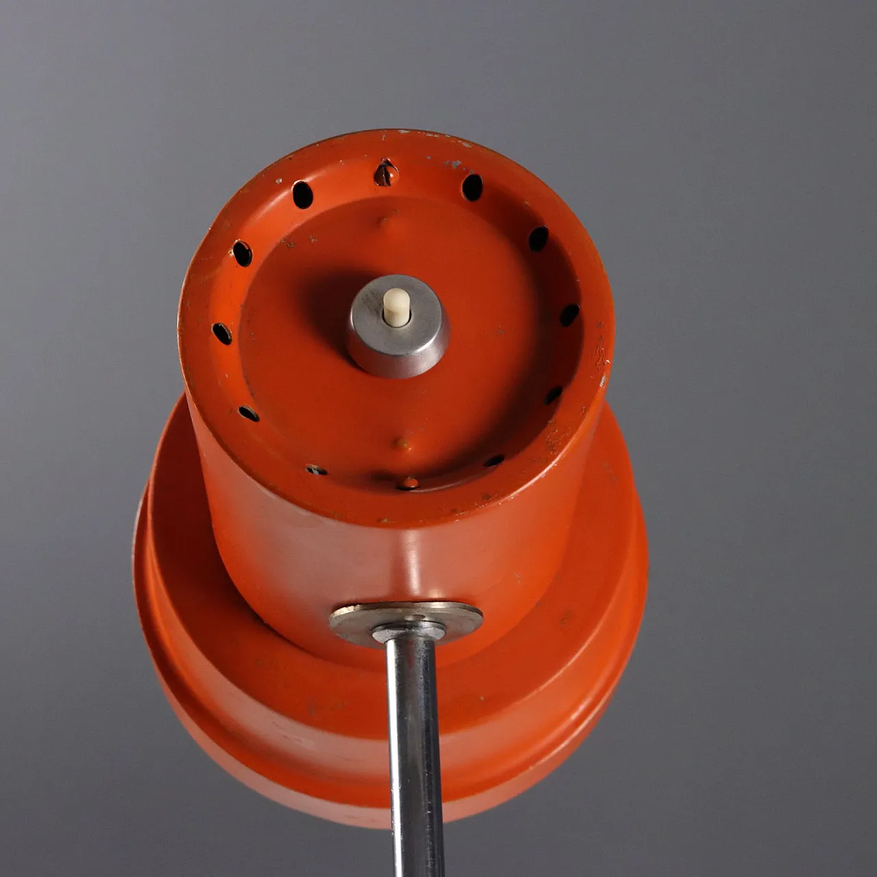 Lampada a sospensione in metallo cromato e plastica, '900 5