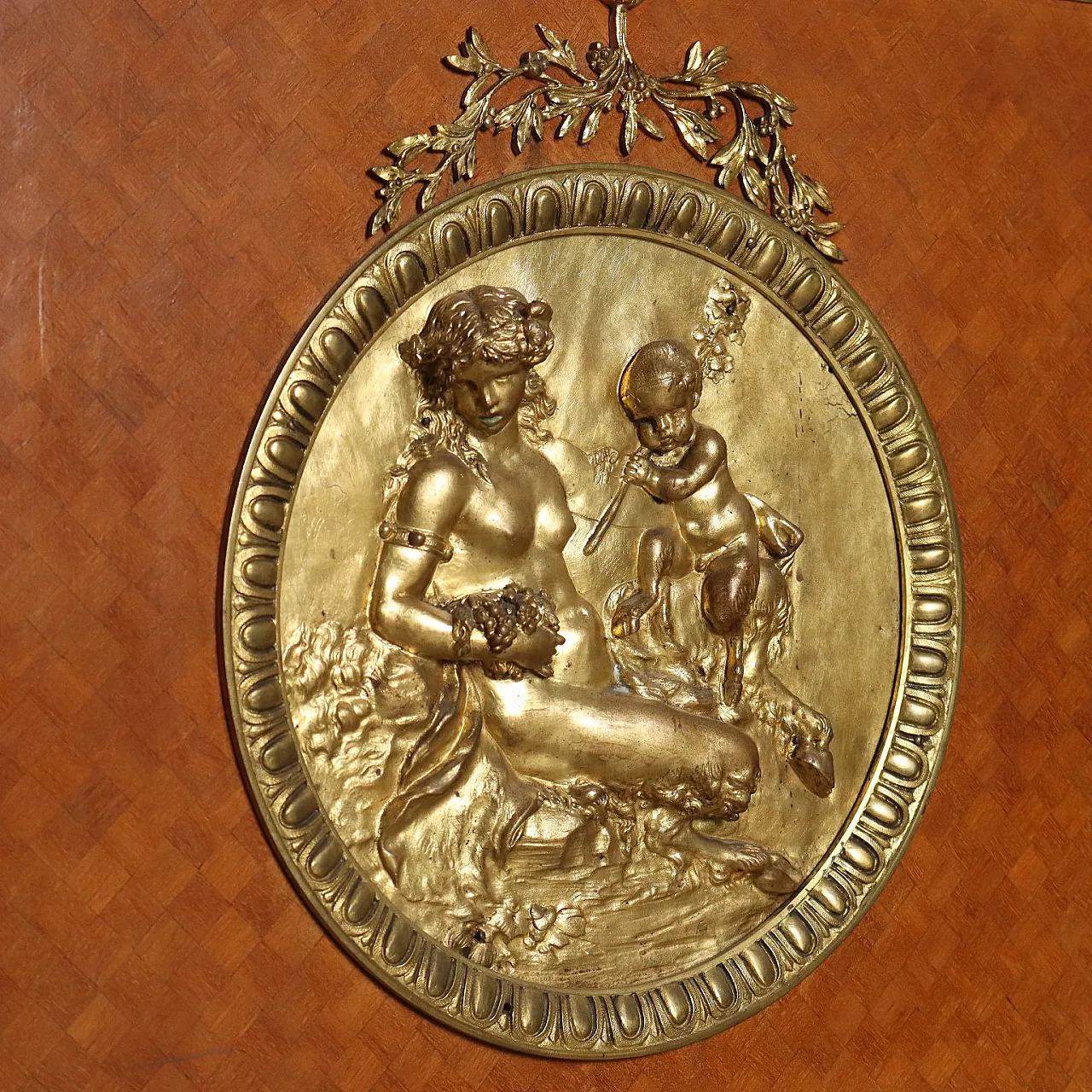 Credenza in stile Luigi XVI in legno e bronzo dorato, '800 3