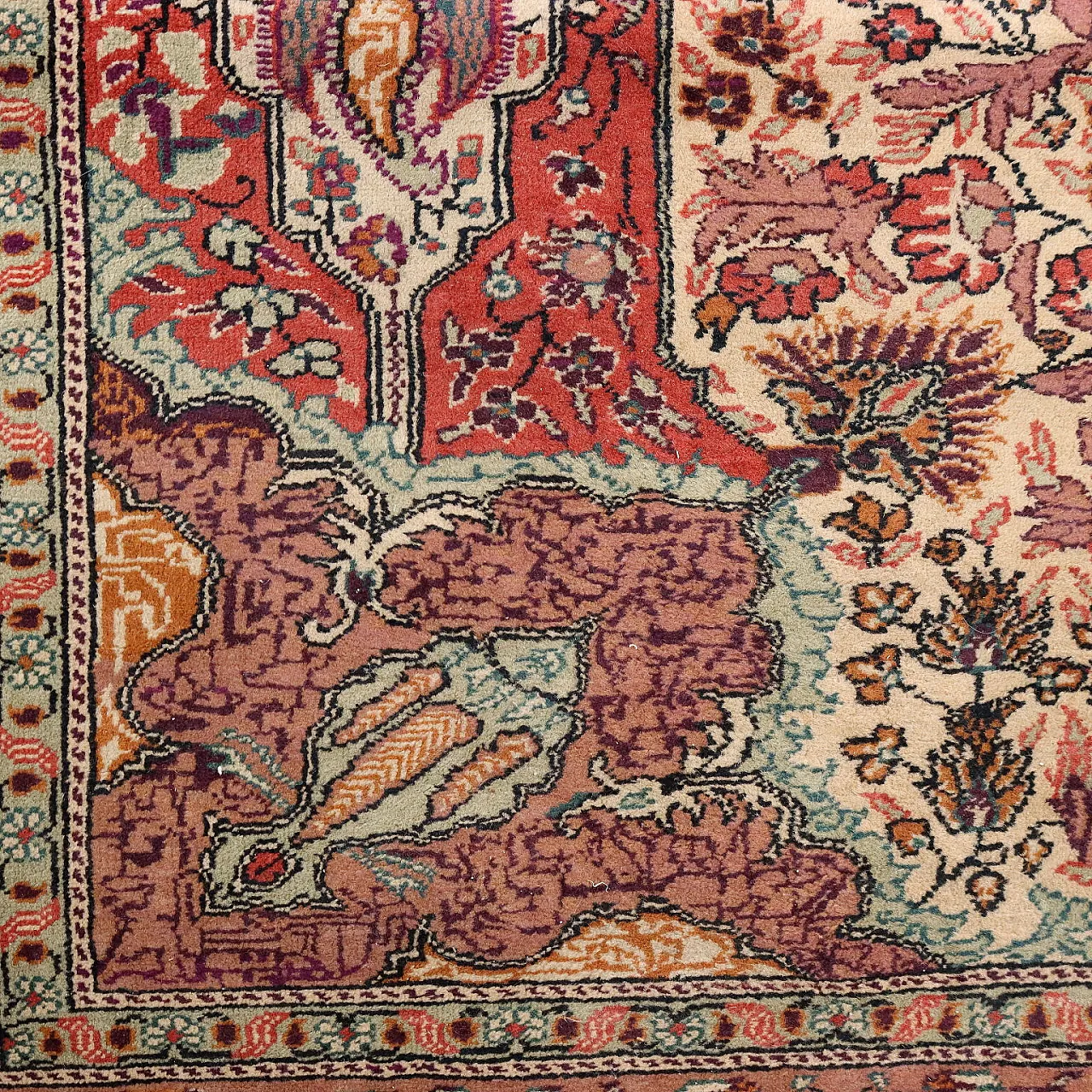 Tappeto Kayseri in cotone e lana, fine '900 5