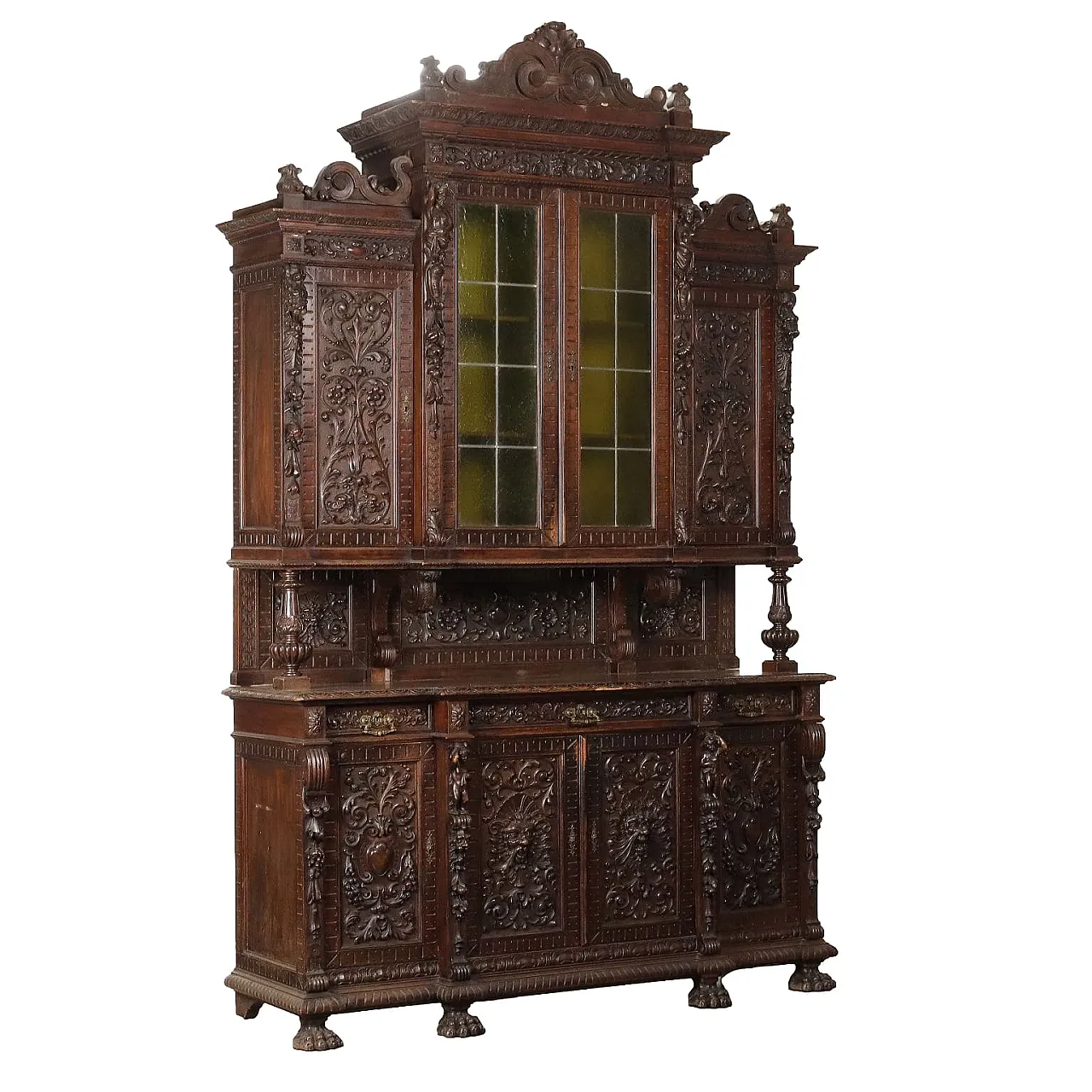 Neo-Renaissance style double-bodied sideboard, late 19th century 1