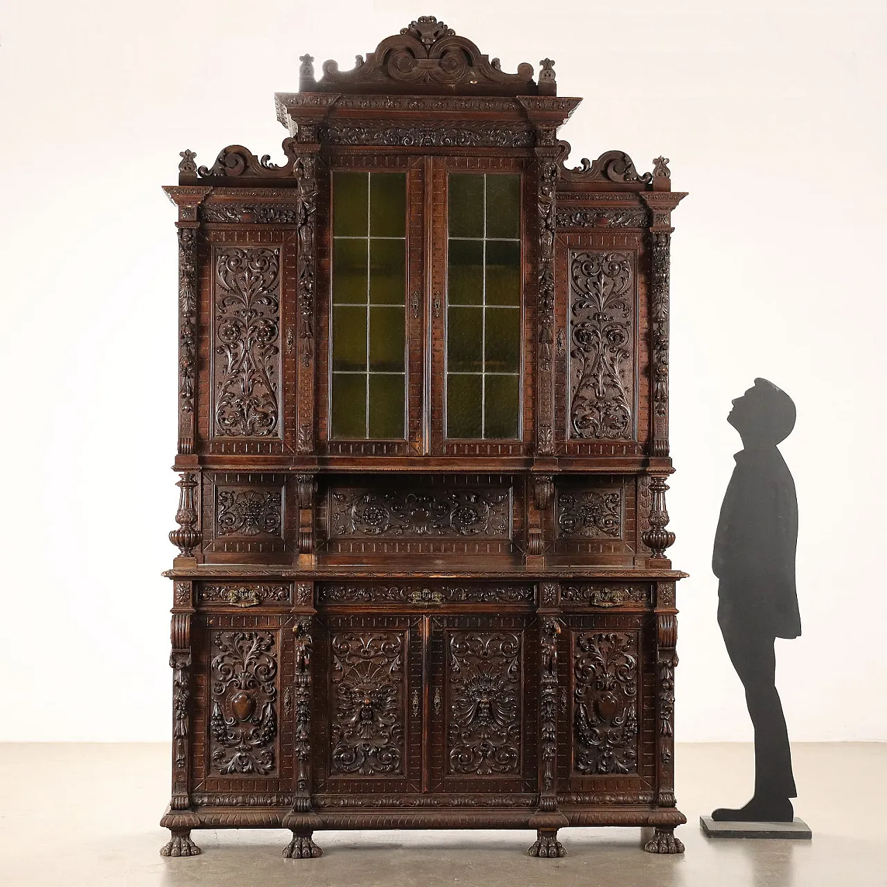 Neo-Renaissance style double-bodied sideboard, late 19th century 2