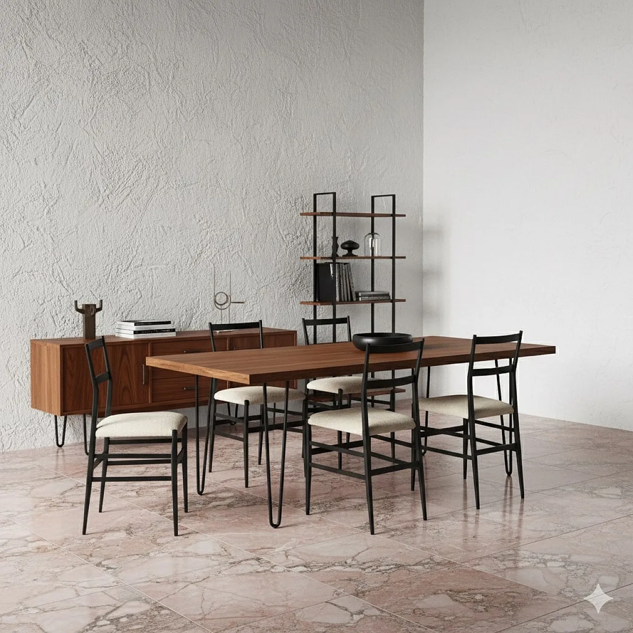 6 Chairs 699 Superleggera by Gio Ponti for Cassina, 20th century 2