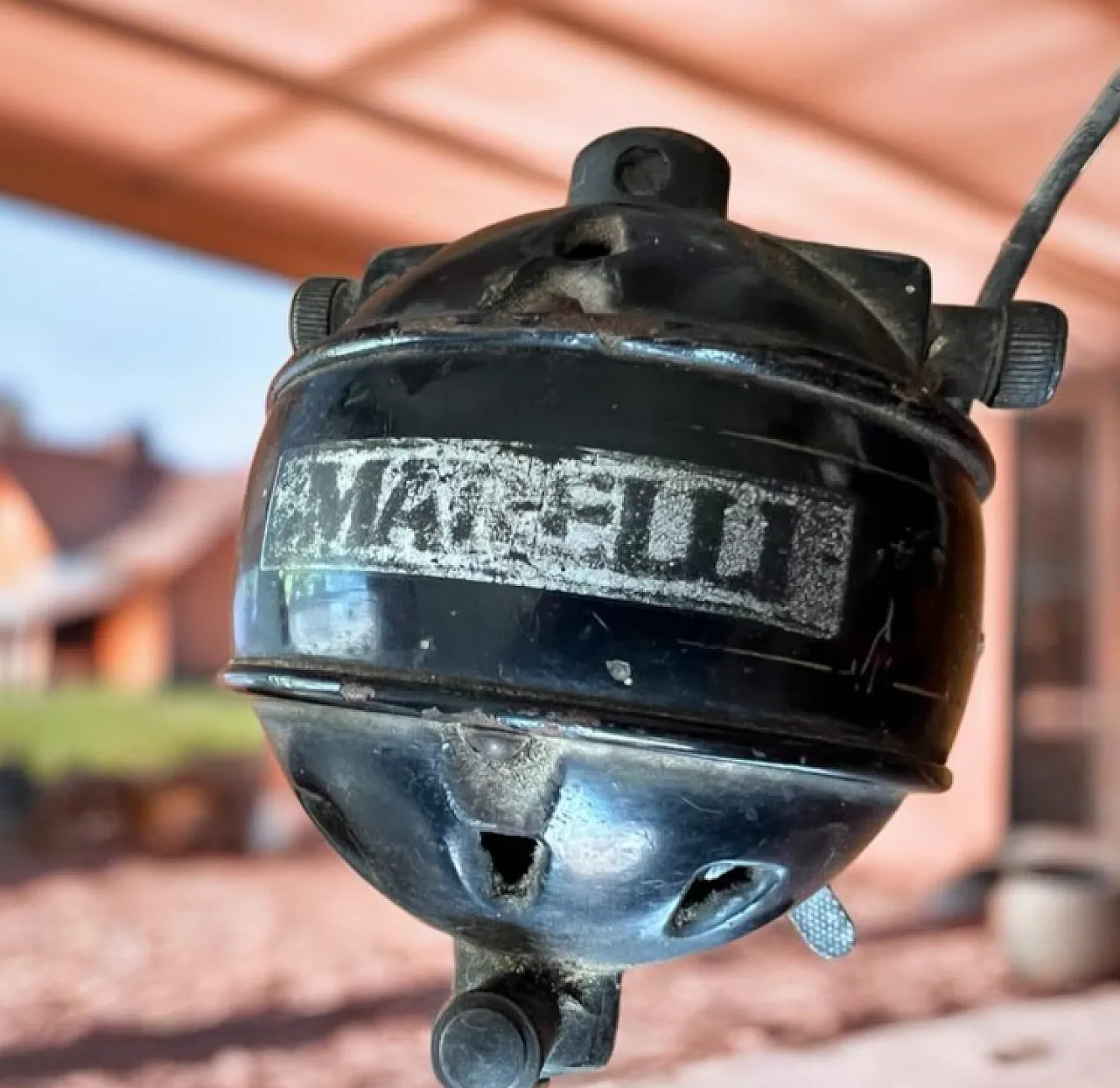 Table fan by Ercole Marelli in black cast iron, 1940s 8
