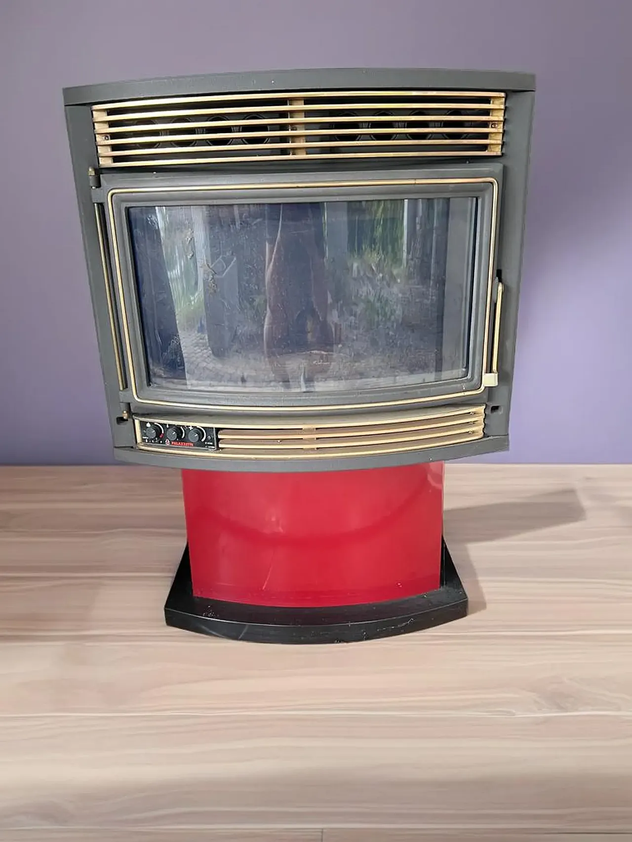 Stufa a pellet in ghisa, anni '90 1