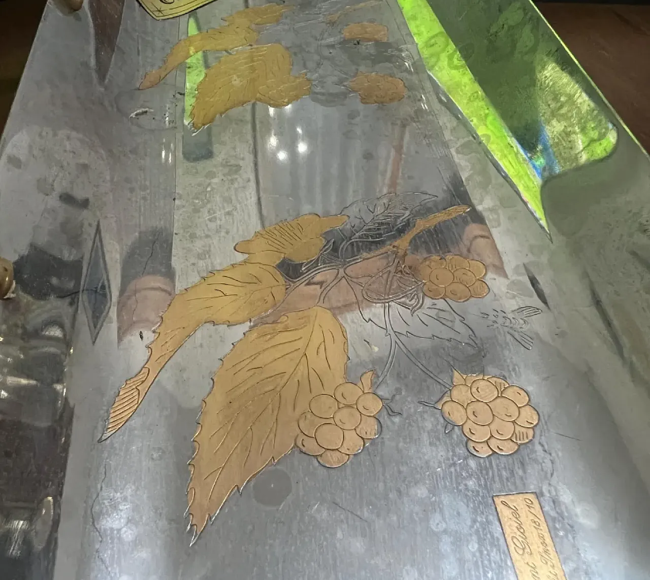 3 Vassoi da portata in metallo placcato in acciaio inox, anni '90 9