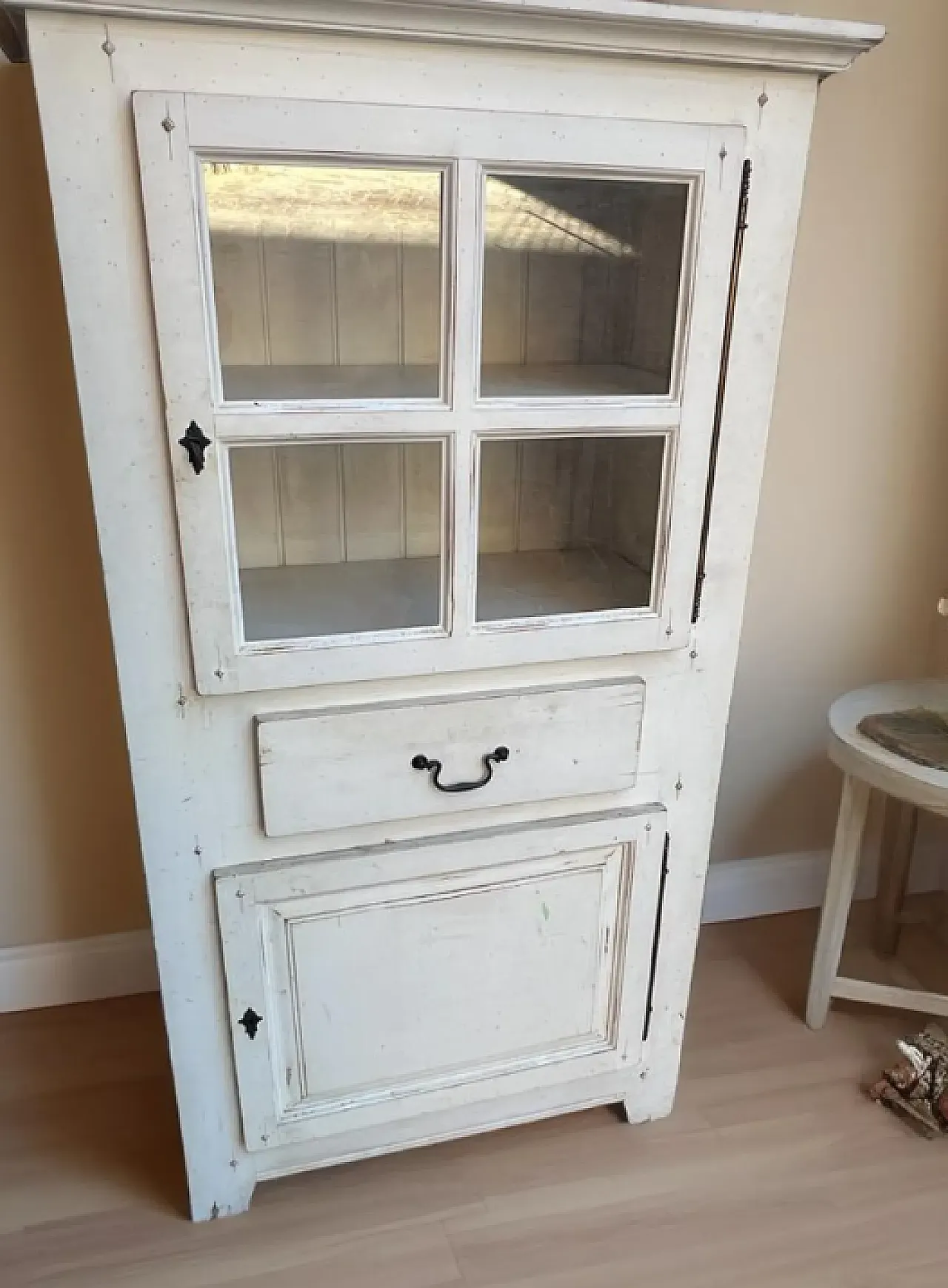 Mobile vetrina in legno anticato, '900 2