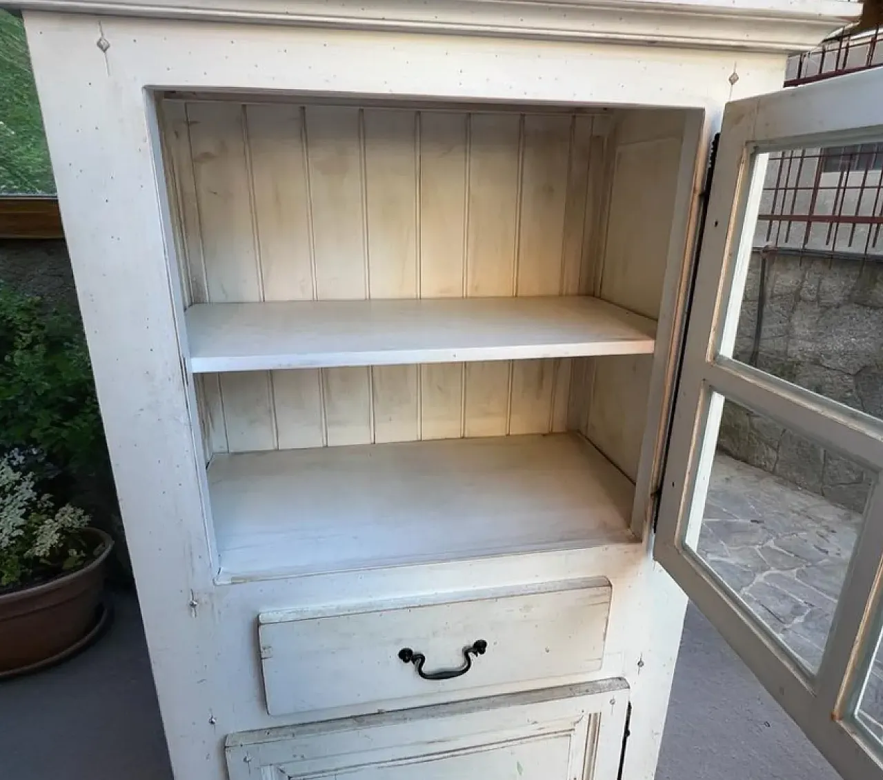 Mobile vetrina in legno anticato, '900 3